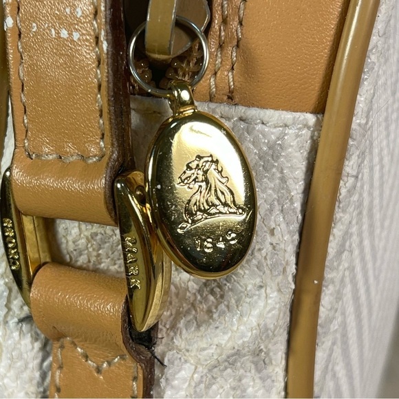 Vintage 80s Mark Cross Signature Herringbone Crossbody, Vintage 80s - Picture 13 of 16